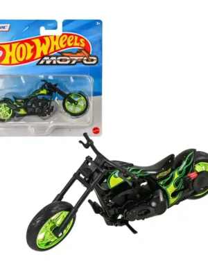 Hot Wheels 1:18 Moto 1 MOTO TWIN FLAME Toy Motorcycle for Collectors and Kids