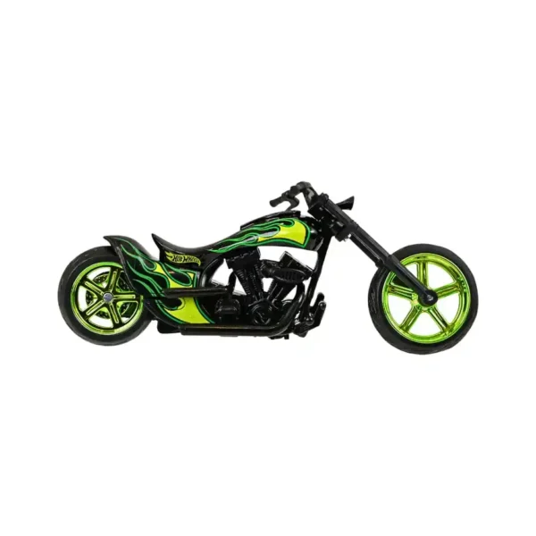 Hot Wheels 1:18 Moto 1 MOTO TWIN FLAME Toy Motorcycle for Collectors and Kids